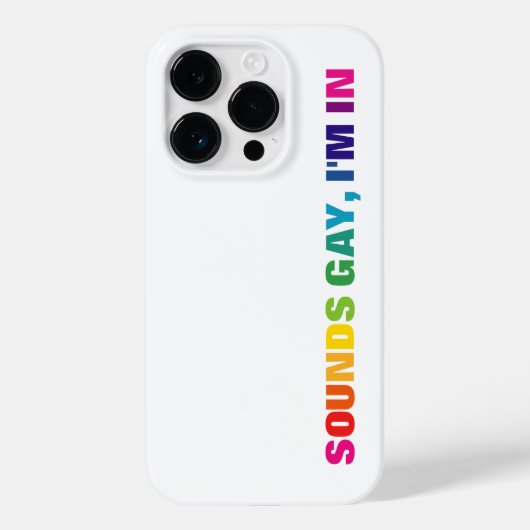 LGBTQ Pride Rainbow Sounds Gay Case-Mate iPhone Hülle (Rückseite)