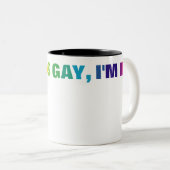LGBTQ Pride Rainbow Sounds Gay Zweifarbige Tasse (VorderseiteRechts)
