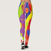 LGBTQ+ / PRIDE / Regenbogen-fröhliches abstraktes Leggings (Rückseite)