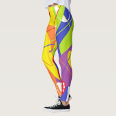LGBTQ+ / PRIDE / Regenbogen-fröhliches abstraktes Leggings (Links)