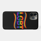 LGBTQ+ Pride Regenbogen-Typografie-Design Case-Mate iPhone Hülle (Rückseite (Horizontal))