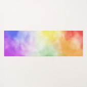 LGBTQ+ / Pride Regenbogenfarben Herz Yogamatte (Rückseite (Horizontal))