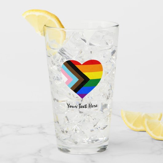 LGBTQ & Pride - Regenbogenfarben-Schiebeglas Glas (Vorderseite Ice)