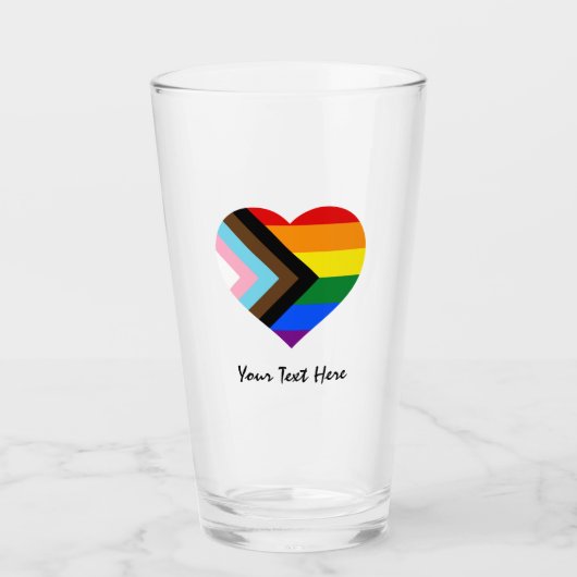 LGBTQ & Pride - Regenbogenfarben-Schiebeglas Glas (Vorderseite)