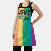 LGBTQ Pride Regenbogenflagge Liebe ist nie falsch Schürze (InSitu)