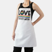 LGBTQ Pride Regenbogenflagge Liebe ist nie falsch Schürze (InSitu)