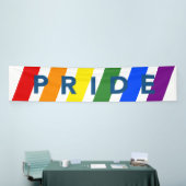 LGBTQ PRIDE Regenbogenstreifen Banner (Messeveranstaltung)