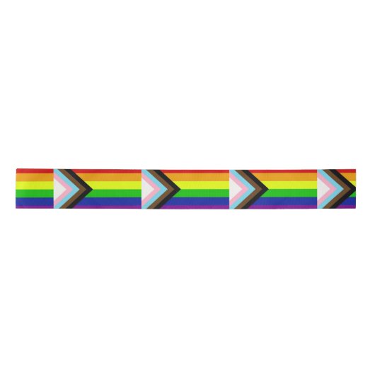 LGBTQ+ Pride Satinband (Vorderseite)