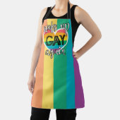 LGBTQ Pride selbstironische Regenbogenflagge Schürze (InSitu)