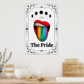 LGBTQ Pride Tarot Schwul Trans Queer Regenbogen Ma Poster (Küche)