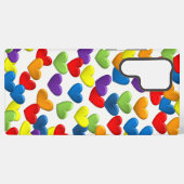 LGBTQ+ / PRIDE Viele Regenbogenherzen Samsung Galaxy Hülle (Rückseite (Horizontal))