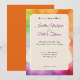 LGBTQ Pride Wedding Liebe ist Liebe Rainbow Ankündigung