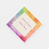 LGBTQ Pride Wedding Liebe ist Liebe Rainbow Serviette (Ecke)