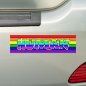 LGBTQ+ Primer Rainbow Human Autoaufkleber (Auf Auto)