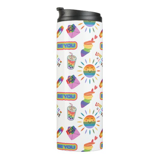 LGBTQ+ Primer Thermal Tumbler Thermosbecher (Nach rechts gedreht)