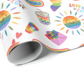 LGBTQ+ Prix Liebe ist Liebe Wrapping Paper Geschenkpapier (Rolleneckpunkt)