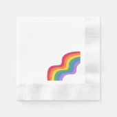 LGBTQ & Prix - Neapel für Regenbogendesign Serviette (Vorderseite)