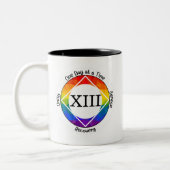 LGBTQ++ Prix Personalisierte Erholung Meilenstein- Zweifarbige Tasse (Links)