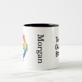LGBTQ++ Prix Personalisierte Erholung Meilenstein- Zweifarbige Tasse (Mittel)