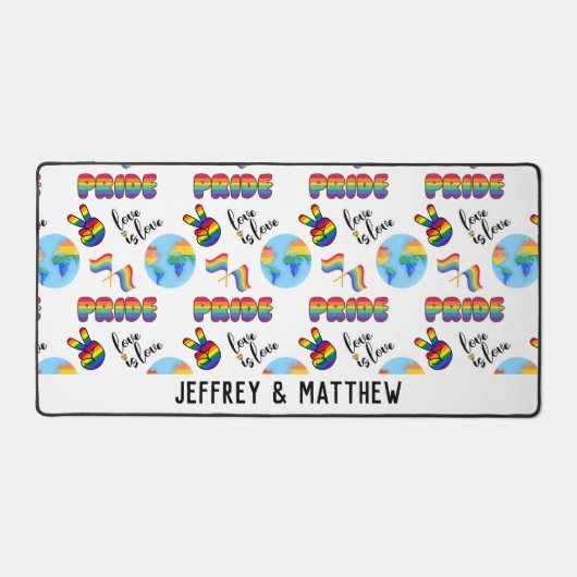 LGBTQ+ Prix Personalisierte Schreibtischmatte (Vorderseite)
