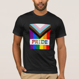LGBTQ & Prix - Rainbow Progress Flag Mode T-Shirt