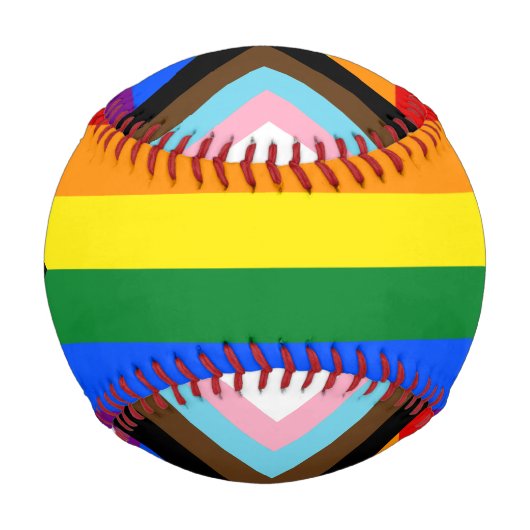 LGBTQ & Prix - Rainbow Progress Flag /sports Baseball (Rückseite)