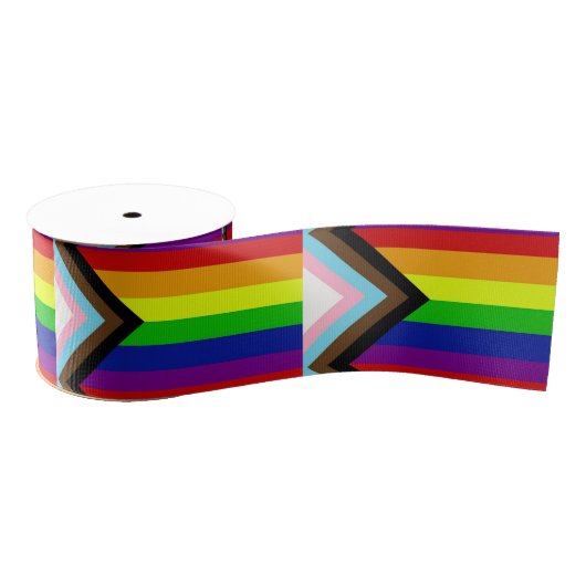 LGBTQ+ Prix Satin Ribbon Ripsband (Spule)