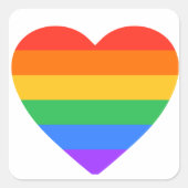 LGBTQ Prix-Symbol-Aufkleber Quadratischer Aufkleber (Vorderseite)