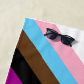 LGBTQ+ Progress Flag Strandtuch (Beispiel)