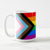 LGBTQ+ Progress-Flag-Tasse für Kaffee Kaffeetasse (Links)