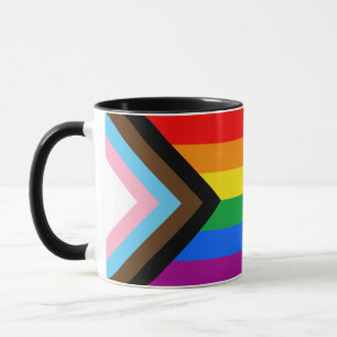 LGBTQ+ Progress-Flag-Tasse für Kaffee Tasse