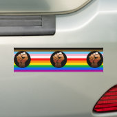 LGBTQ+ PROGRESS POC-Prix-Flag Autoaufkleber (Auf Auto)