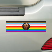 LGBTQ+ PROGRESS POC-Prix-Flag Autoaufkleber (Auf Auto)