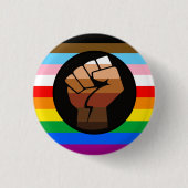 LGBTQ+ PROGRESS POC-Prix-Flag Button (Vorderseite)