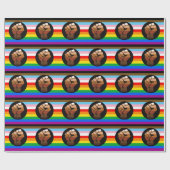 LGBTQ+ PROGRESS POC-Prix-Flag Geschenkpapier (Flach)