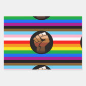 LGBTQ+ PROGRESS POC-Prix-Flag Geschenkpapier Set (Vorderseite)