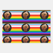 LGBTQ+ PROGRESS POC-Prix-Flag Geschenkpapier Set (Vorderseite 3)