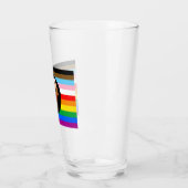 LGBTQ+ PROGRESS POC-Prix-Flag Glas (Links)