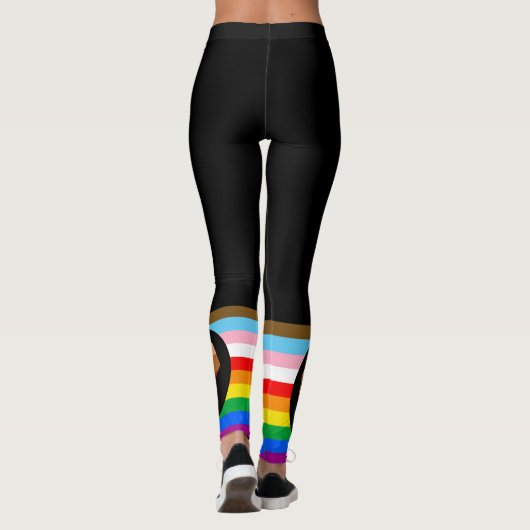 LGBTQ+ PROGRESS POC-Prix-Flag Leggings (Rückseite)