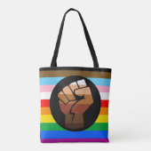 LGBTQ+ PROGRESS POC-Prix-Flag Tasche (Rückseite)