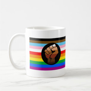 LGBTQ+ Progress POC Stolzflagge Kaffeetasse