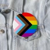 LGBTQ+ Progress Pride Button (Beispiel)