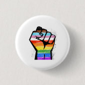 LGBTQ PROGRESS PRIDE FAUST BUTTON (Vorderseite)
