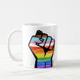 LGBTQ PROGRESS PRIDE FAUST COFFEE-TASSE KAFFEETASSE