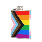 LGBTQ+ Progress Pride Flachmann (Links)