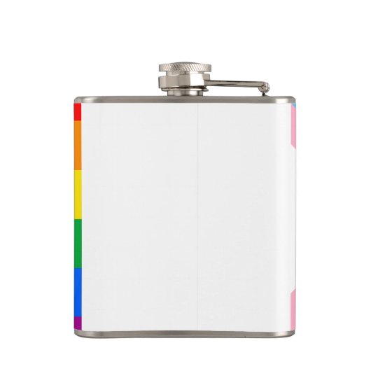 LGBTQ+ Progress Pride Flachmann (Rückseite)