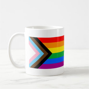 LGBTQ+ Progress Pride-Flagge Kaffeetasse