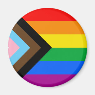 LGBTQ+ Progress Pride-Flagge Magnet