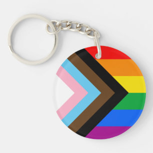 LGBTQ+ Progress Pride-Flagge Schlüsselanhänger