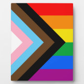 LGBTQ+ Progress Pride Fotoplatte (Vorderseite)